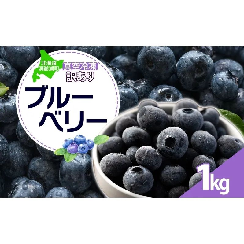 北海道 訳あり ブルーベリー 500g 2袋 計1kg 2025年 7月下旬より順次お届け 果物 果実 フルーツ 新鮮 国産 ベリー 農作物 お取り寄せ グルメ ギフト 冷凍 長期 保存 とうやMarche マルシェ 