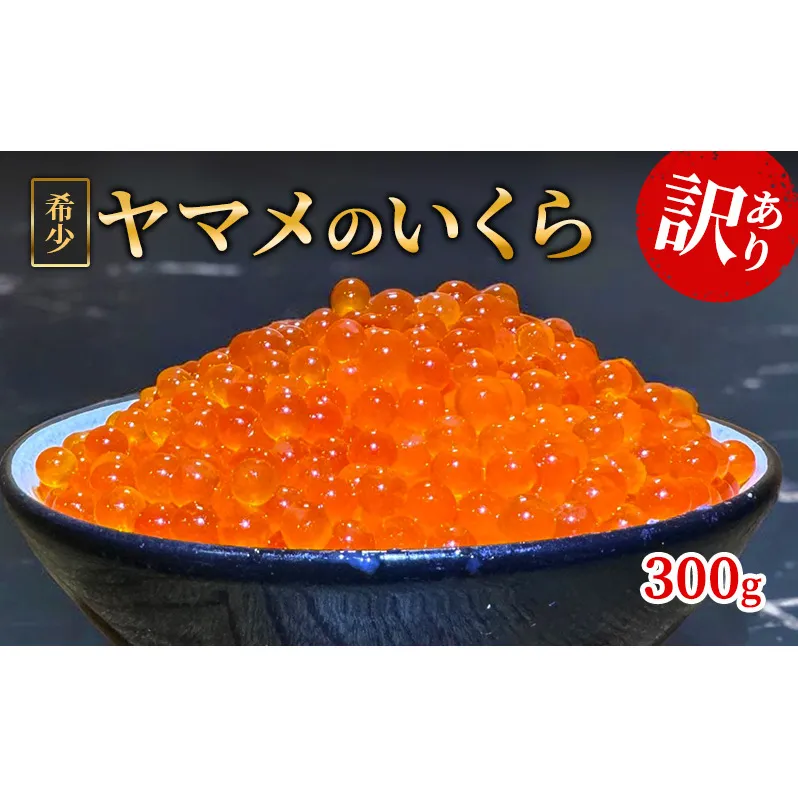 訳アリ イクラ ヤマメ 300g 味つけなし いくら 魚卵 希少価値のあるイクラ 冷凍 渓流の女王 濃厚 真空パック 国産 北海道 日高町