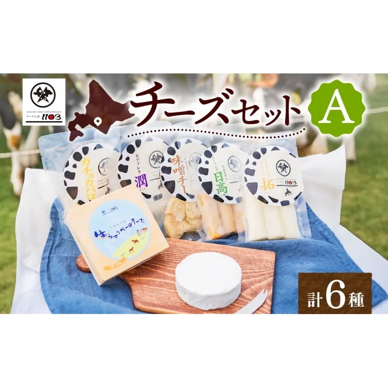 チーズ工房1103 チーズセットA 計6種 ストリング拓 ストリング日高 味噌チー モッツアレラ潤 カチョカバロ 生カマンベール チーズ チーズセット 乳製品 まろやか クリーミー あっさり アレンジ 送料無料 ギフト 贈り物 北海道 日高町