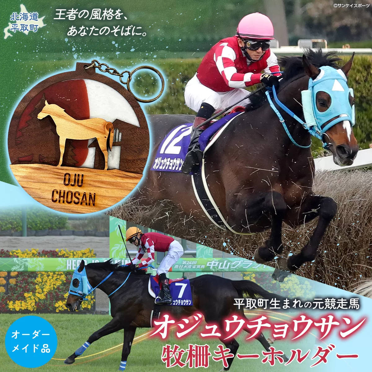 【オーダーメイド品】オジュウチョウサン牧柵キーホルダー BRTV002