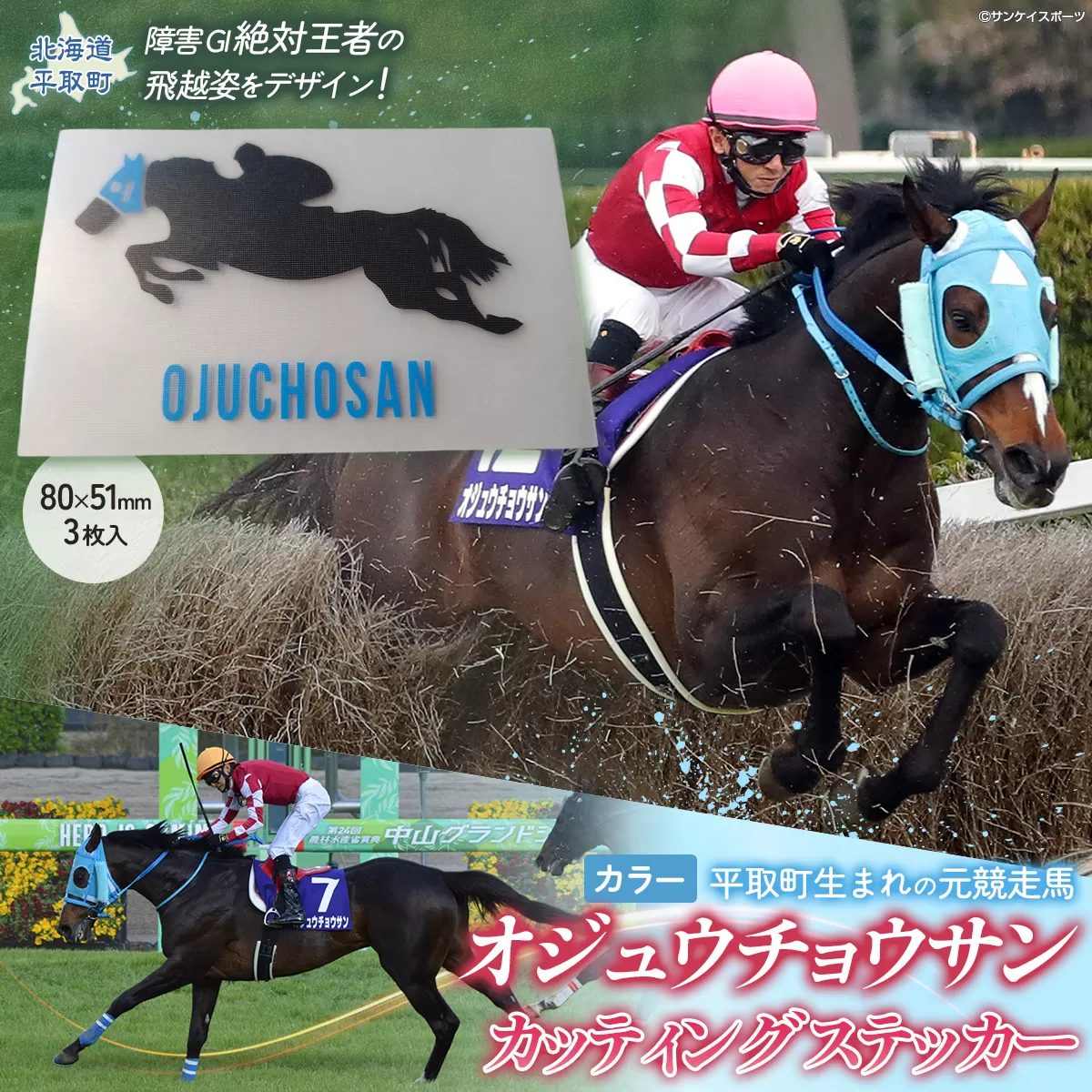 【オジュウチョウサン】カッティングステッカー（カラー）3枚入り BRTV021