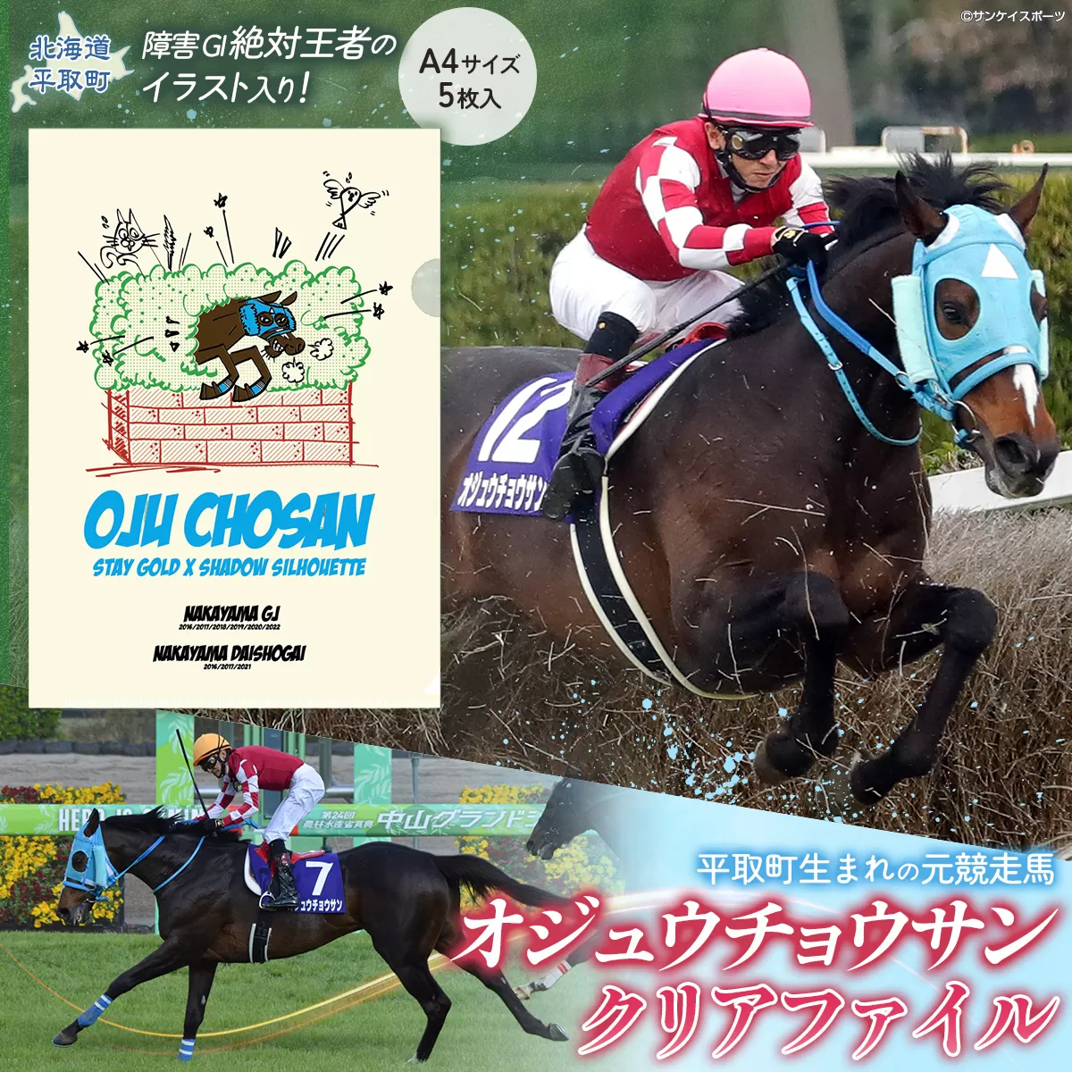 【オジュウチョウサン】クリアファイル イラスト5枚入り BRTV017