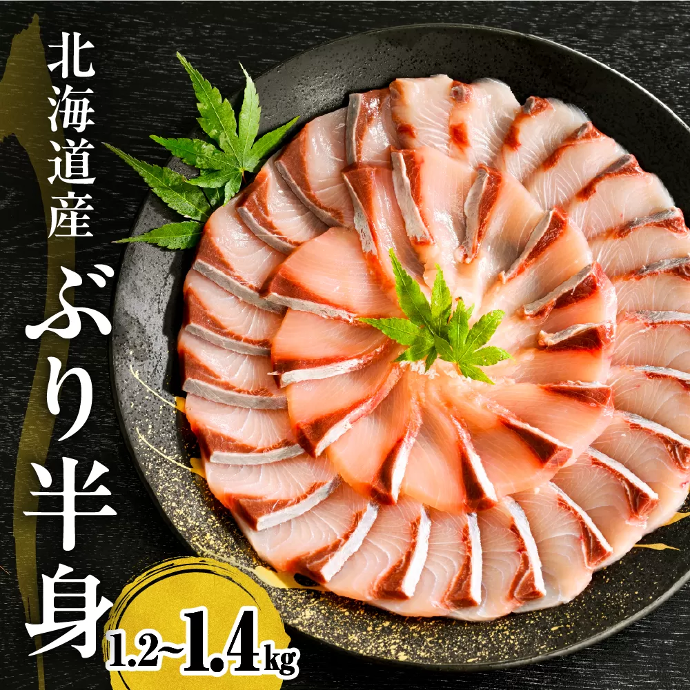 えりも【マルデン特製】(ワンフローズン)北海道日高産ぶり半身1.2kg～1.4kg【er002-077-b】