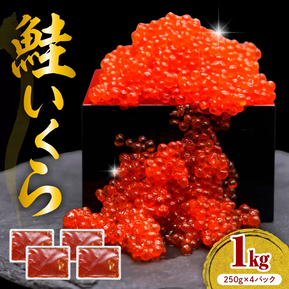 えりも【マルデン特製】鮭いくら醤油漬け250g×4箱【er002-099】