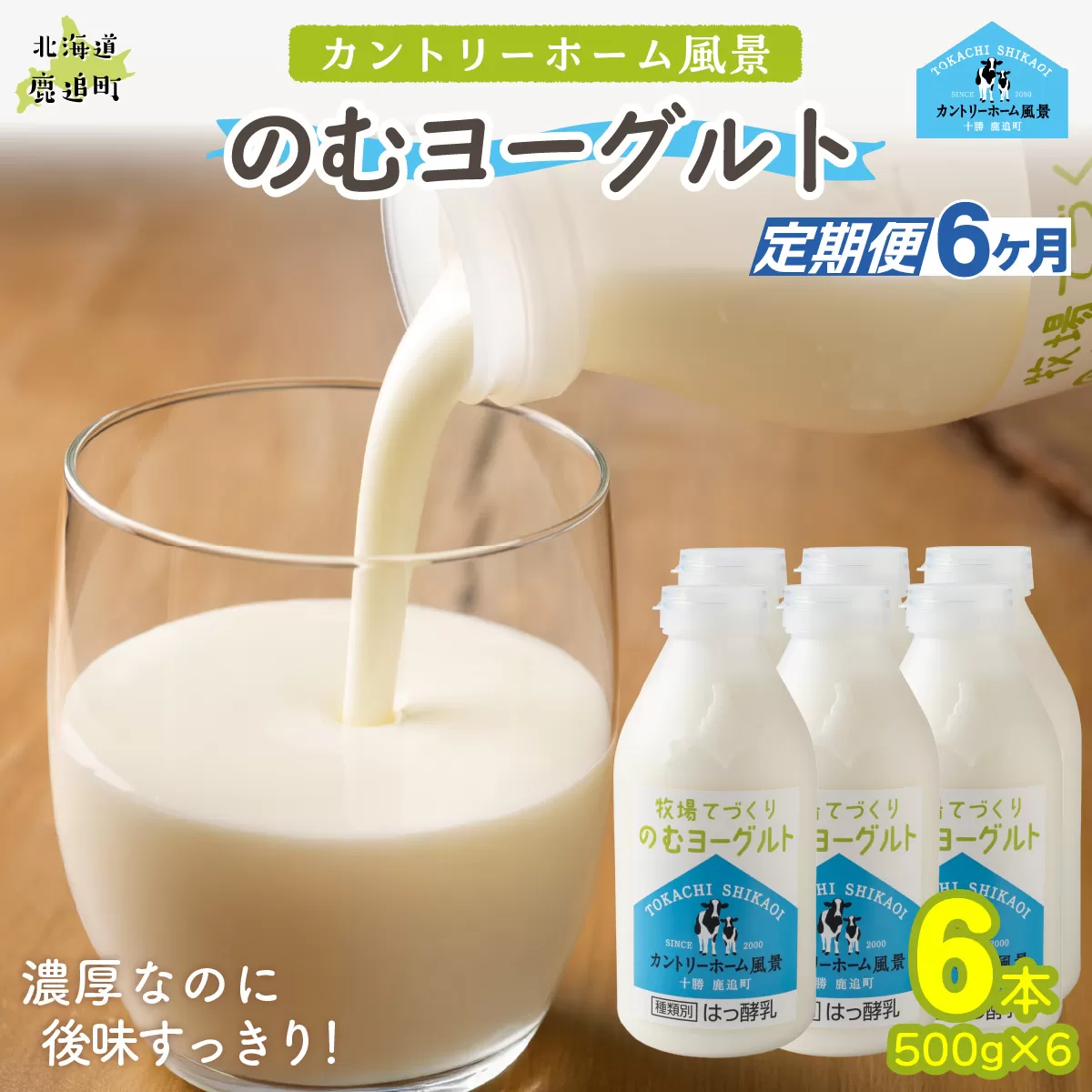 【定期6ヶ月】のむヨーグルト 500g ×6 SKB049