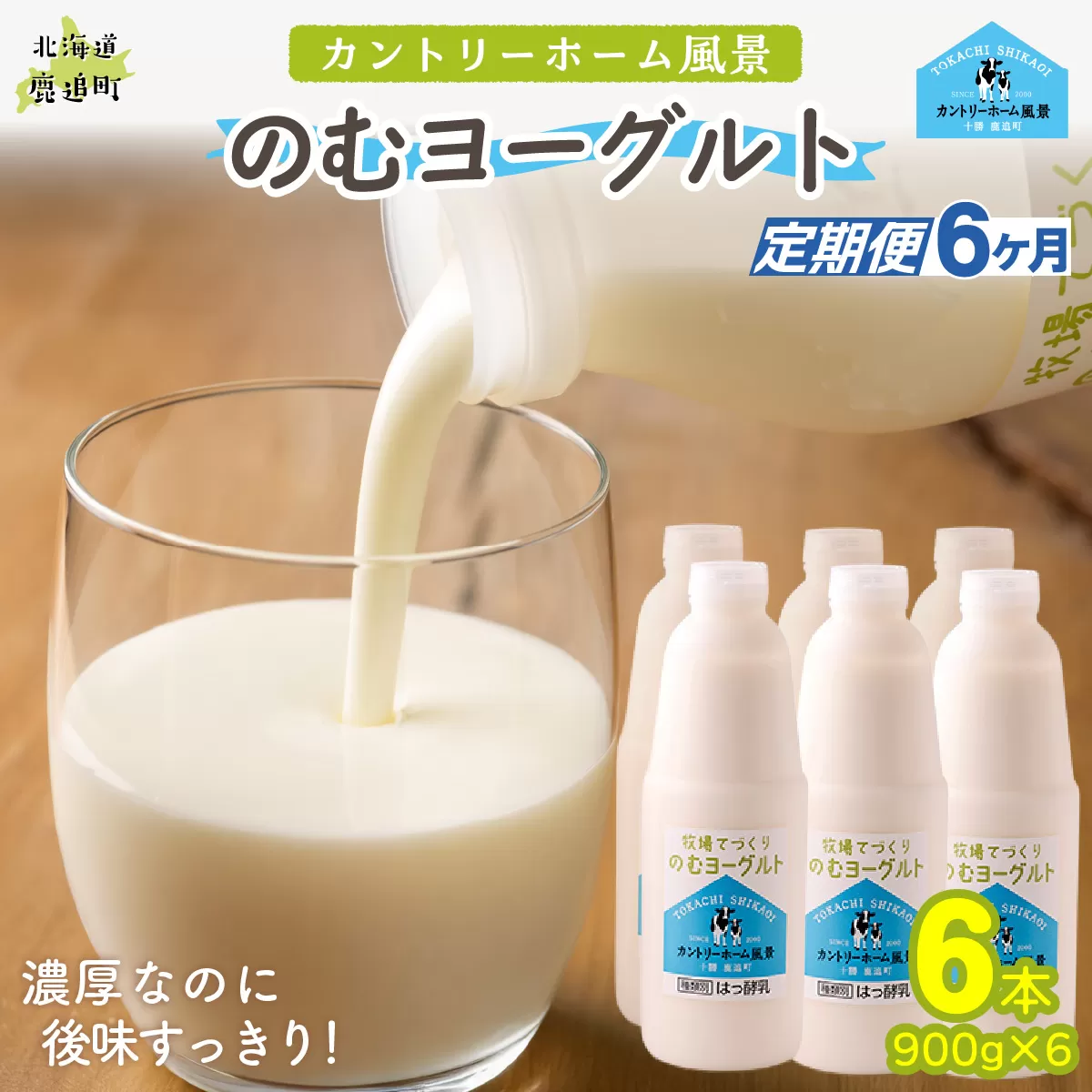 【定期6ヶ月】のむヨーグルト 900g ×6 SKB041