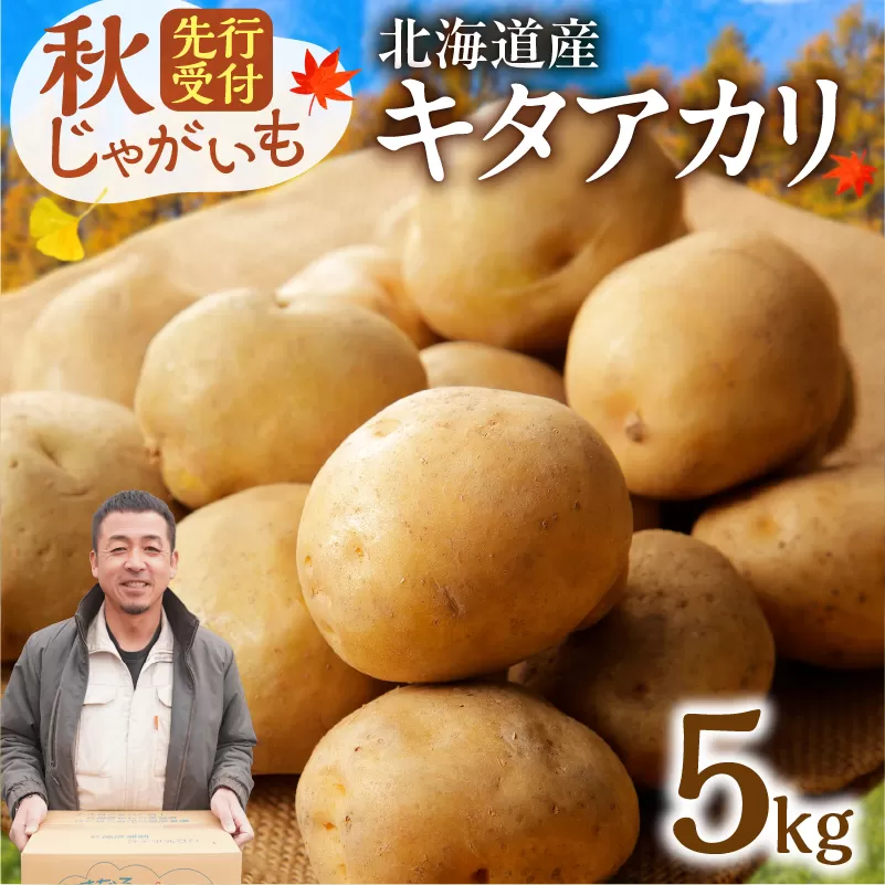 先行受付！北海道の味覚定番！鮮やかな黄色と甘みが特徴の「キタアカリ」 ホクホク！しっとりなめらか！ 【北海道産 キタアカリ いも じゃがいも きたあかり イモ 約5kg じゃがいも いも 芋 産地直送 秋】
