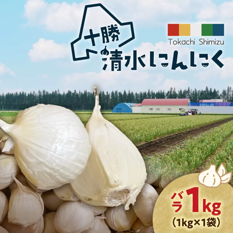 【北海道産】十勝育ちのにんにく バラ1kg にんにく ニンニク ガーリック にんにく 北海道産 にんにく_S021-0022