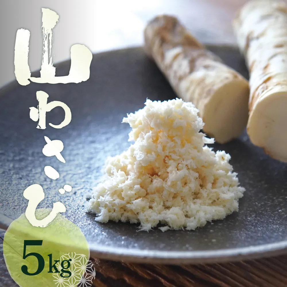 北海道芽室町 十勝産山わさび(土付き5kg)me064-003b