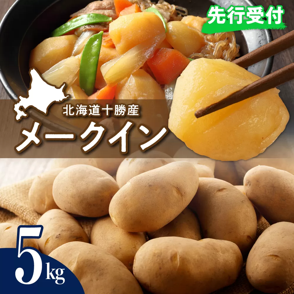 【先行受付】【2025年9月下旬より配送予定】北海道十勝芽室町 メークイン5kg me002-002-24c