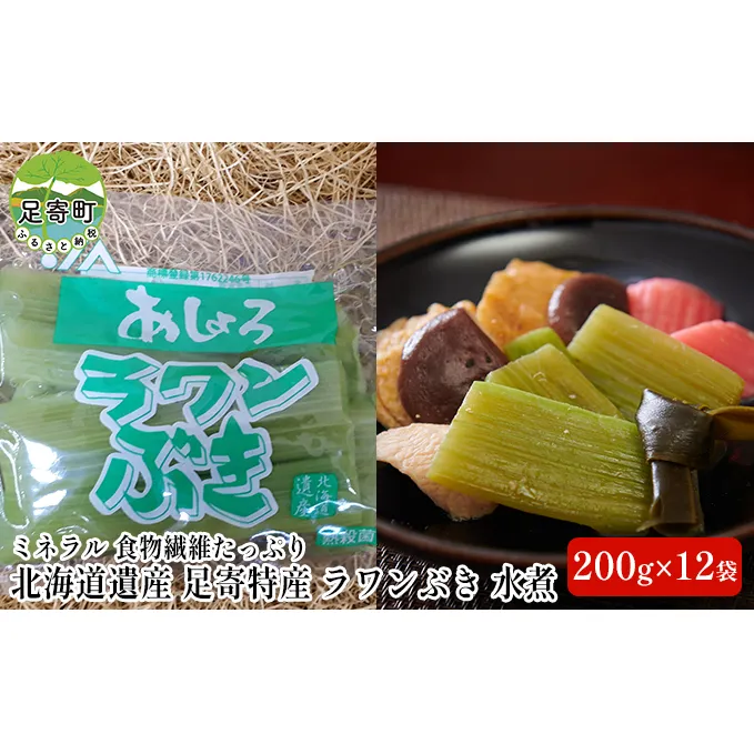 ラワンぶき水煮（200g×12袋）北海道十勝足寄町