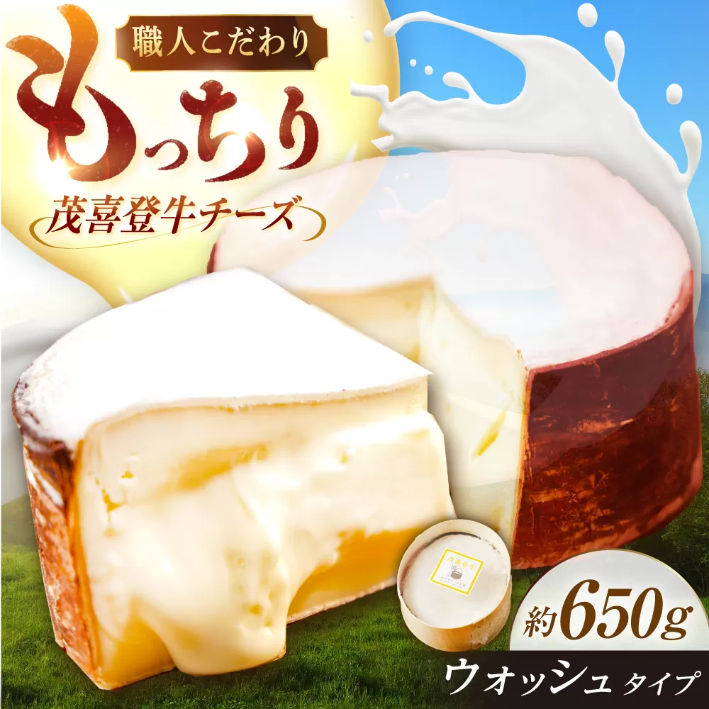 北海道 茂喜登牛 チーズ 約650g（ウォッシュタイプ）《足寄町》【しあわせチーズ工房】チーズ ウォッシュチーズ ウォッシュタイプ 生乳 ミルク 乳製品 おつまみ おすすめ ギフト 650g 北海道産 あしょろ [BEAK016]