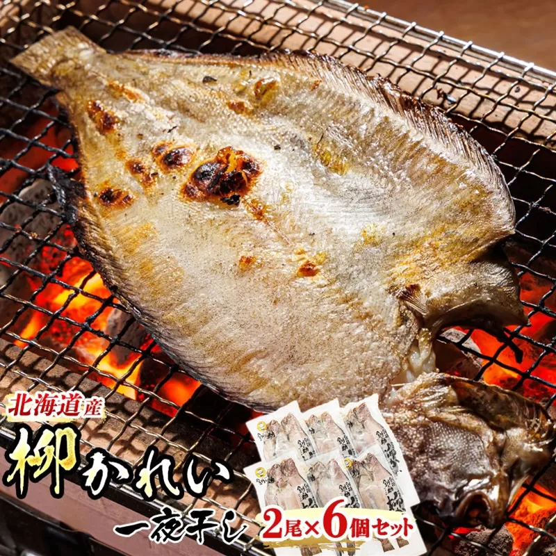 柳かれい 一夜干し 2枚×6個セット | 北海道産 柳かれいを 一夜干しに！ おつまみ 焼魚 焼き魚 定食 魚 干物 セット ひもの 冷凍 人気の 訳あり！ スピード発送 北海道 釧路町 釧路超 特産品