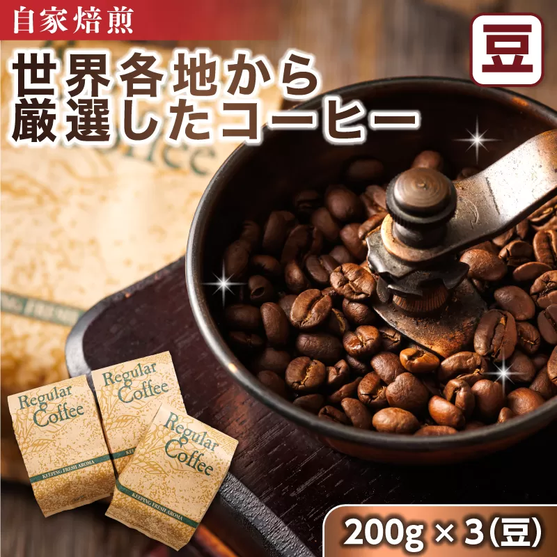 コーヒー セット 200g×3個 豆 | ベンデドール 自家焙煎 コーヒー豆 珈琲豆 珈琲 豆 店主おまかせ プレミアム 北海道 釧路町 釧路超 特産品