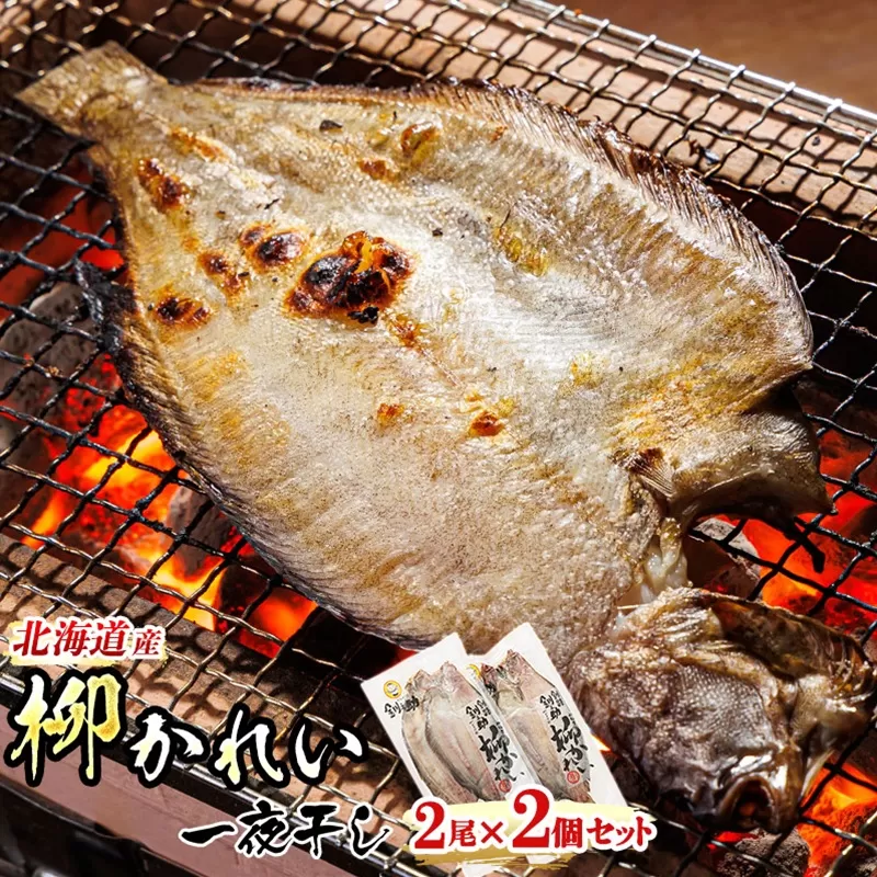 柳かれい一夜干し 2枚×2個セット | 北海道産 柳かれいを 一夜干しに！ おつまみ 焼魚 焼き魚 定食 魚 干物 セット ひもの 冷凍 人気の 訳あり！ スピード発送 北海道 釧路町 釧路超 特産品