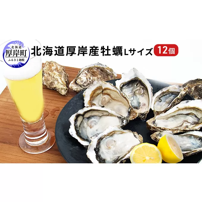 北海道厚岸産 牡蠣 Lサイズ 1ダース（12個入り） 生食用