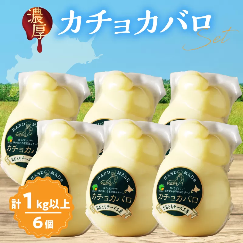 【おおともチーズ工房】《満腹セット!!》カチョカバロチーズ180g×6個_H0003-034