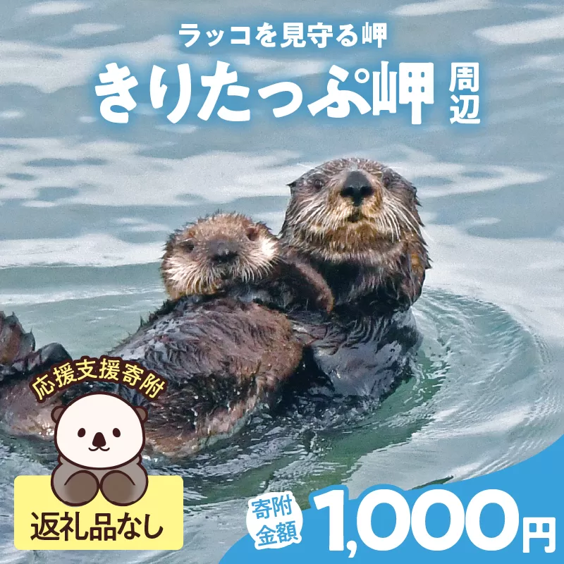 ラッコを見守る岬「きりたっぷ岬」周辺の環境整備　1000円分 返礼品なし_H0028-007