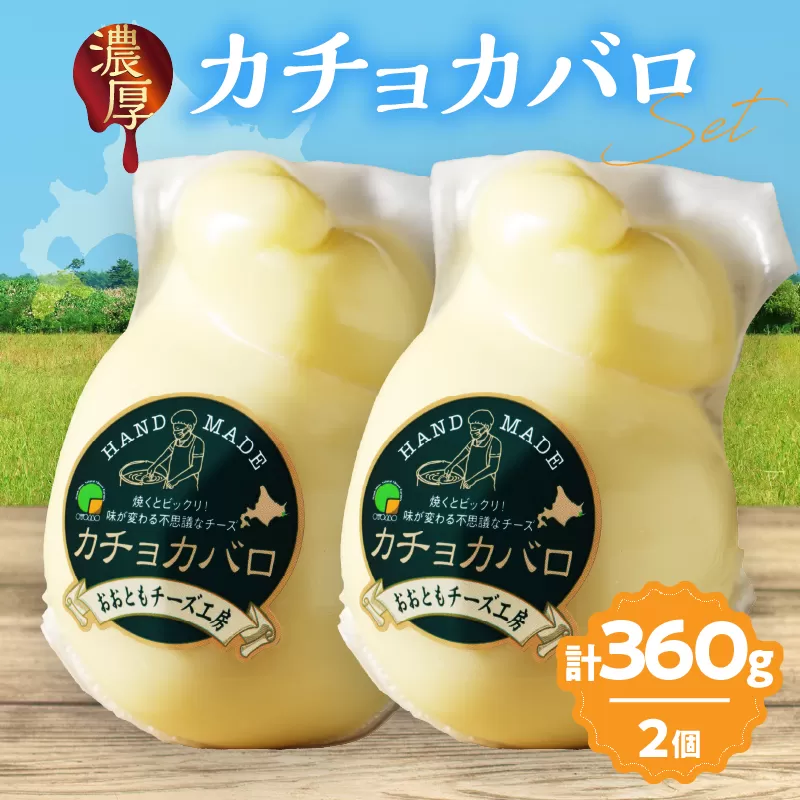 【おおともチーズ工房】カチョカバロチーズ180g×2個_H0003-009
