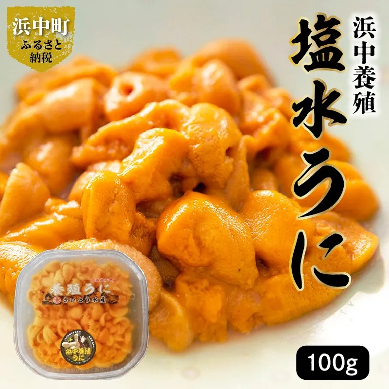 無添加「浜中町養殖塩水うに(計100g)」_H0038-105