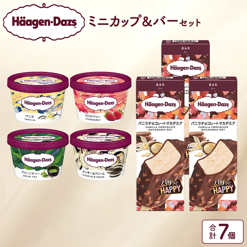 ハーゲンダッツ ミニカップ＆バーセット アイス スイーツ デザート_H0016-222