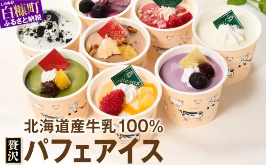 パフェアイス 12個セット アイスクリーム バニラ ミルク メロン 苺 ショコラ 生キャラメル マンゴー ヨーグルト チーズ カシス ハスカップ チョコミント 抹茶 小倉 チョコ バナナ 産地限定 ご当地 牛乳 フルーツ スイーツ ふるさと納税 北海道 白糠町