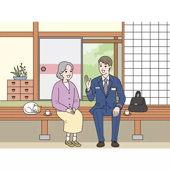 日本郵便　郵便局のみまもりサービス「みまもり訪問サービス」(12カ月)