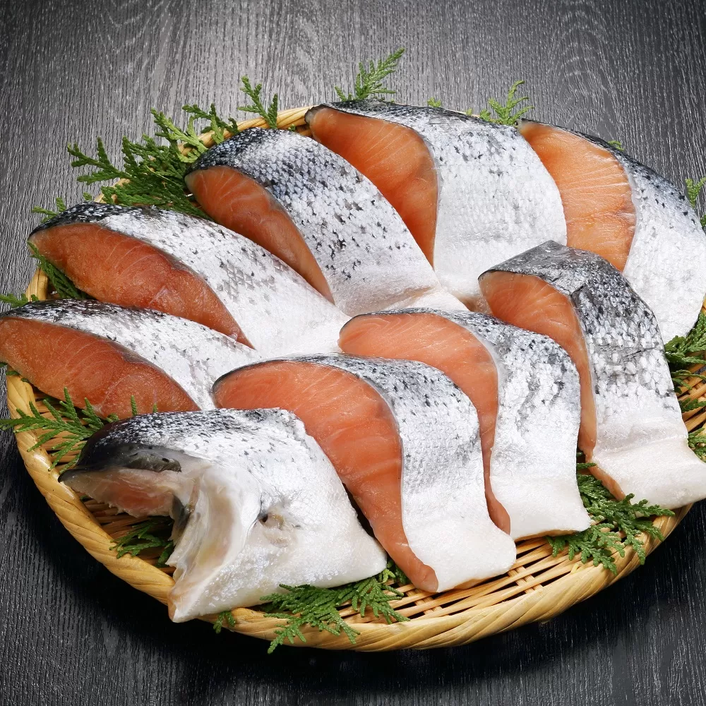 【訳あり】アトランティックサーモン 塩切身 小分け包装【1kg】