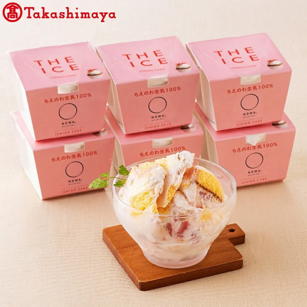  「THE ICE」いちごケーキ6個セット【高島屋選定品】（北海道 別海町 いちご 苺 イチゴ アイス ケーキ ミルク 生乳 ふるさと納税 おすすめ 人気）