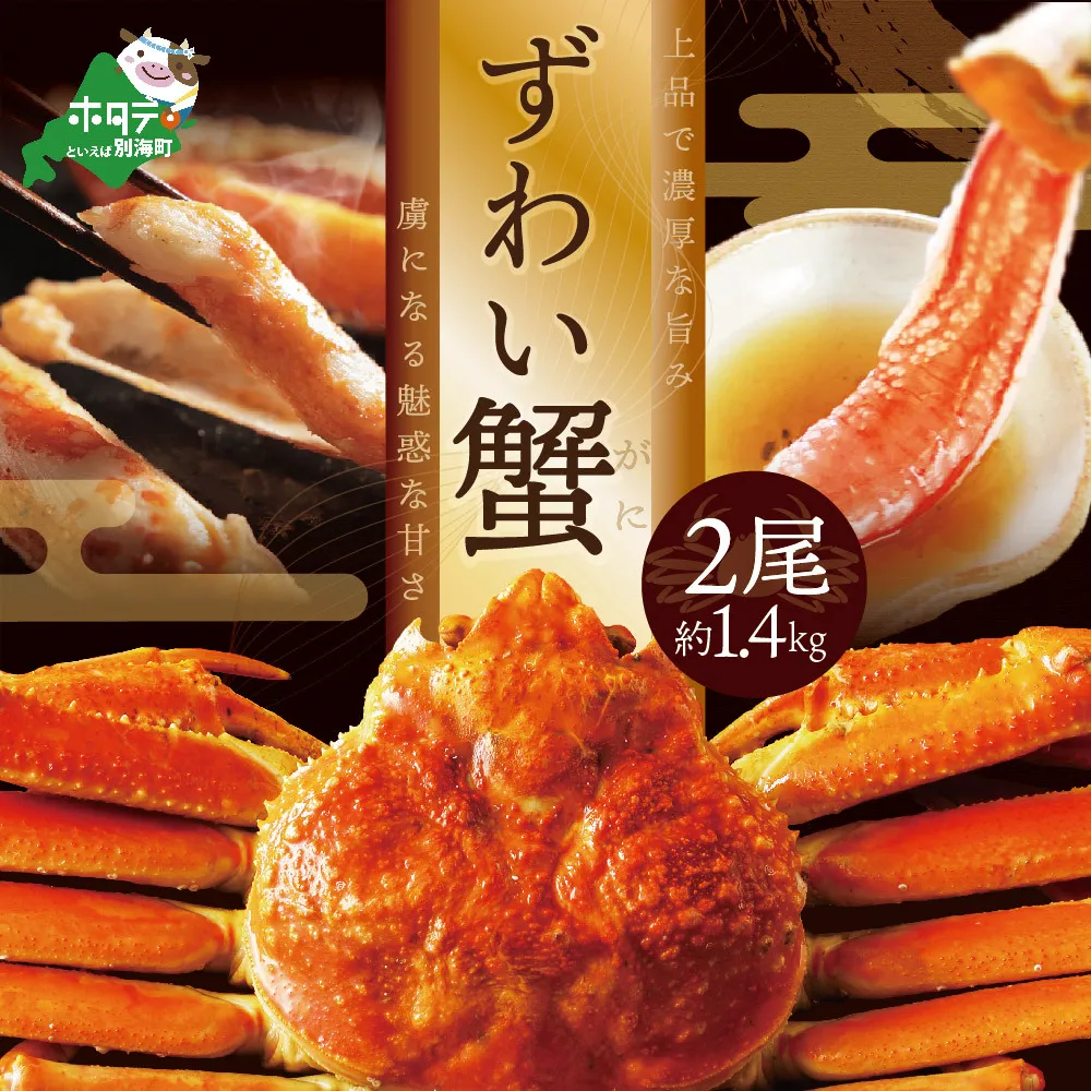 訳ありズワイ蟹 2尾（計1.4kg）【SS000HZ01】