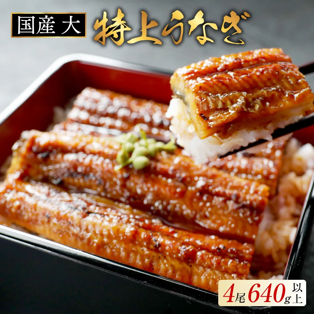 国産 大 特上うなぎ(160g×4尾)