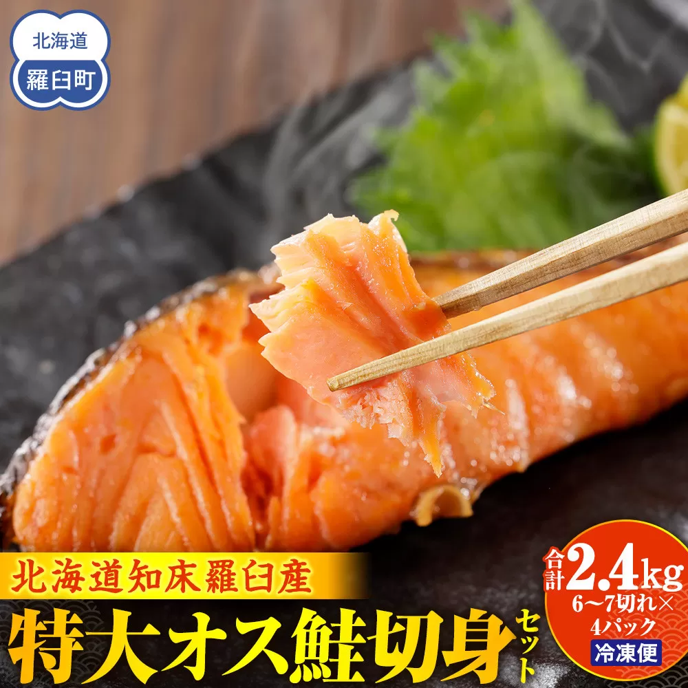 知床らうす 特大オス鮭切身セット 生産者 支援 応援