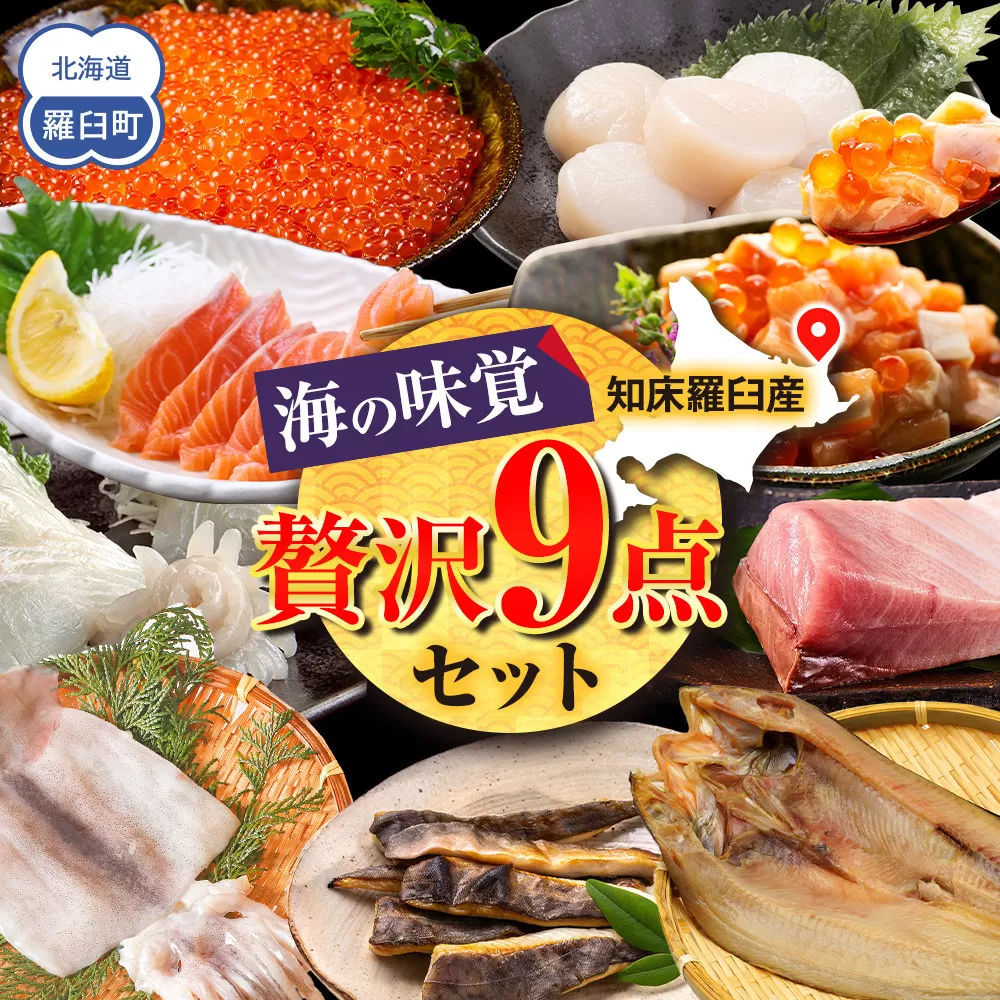 北海道知床羅臼産 海の味覚贅沢9点セット 生産者 支援 応援