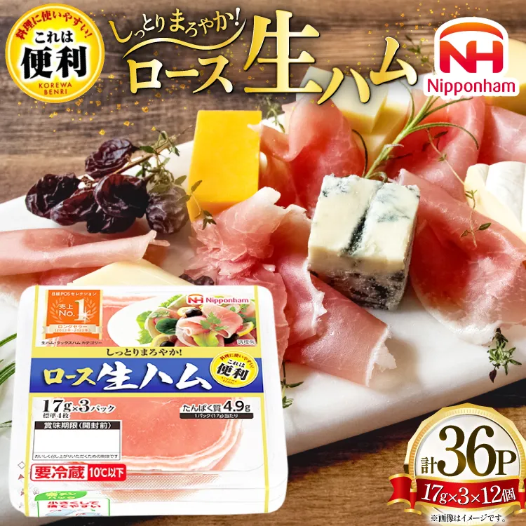 日本ハム これは便利 ロース生ハム 計36p [日本ハムマーケティング 青森県 おいらせ町 oi02ayo820012]  これは便利生ハム ハム ロース 生ハム ロースハム 小分け 使い切り はむ サラダ 冷蔵
