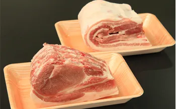 もりおかあじわい林檎ポーク 豚肉 ロース バラ ブロック 2kg 1kg×2 豚ブロック肉 塊肉 国産豚 国産豚肉 豚ロース 豚バラ ポーク アウトドア キャンプ BBQ キャンプ飯 セット 詰め合わせ 岩手県 盛岡市 東北 岩手 盛岡 九戸屋肉店 kunohe002