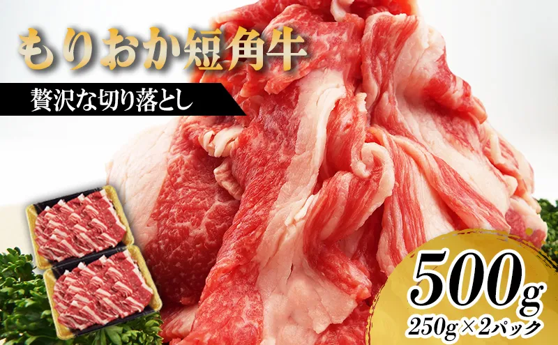 もりおか短角牛 切り落とし 500g 250g×2p 冷凍 盛岡産 国産 希少 高級 贅沢 和牛 ブランド牛 短角牛 赤身 切落し 赤身切り落とし ぎゅうにく 岩手県 盛岡市 赤身肉 カレー 肉じゃが 牛丼 牛肉 肉 小分け 焼肉 焼き肉 やきにく 盛岡 有限会社トゥレイス