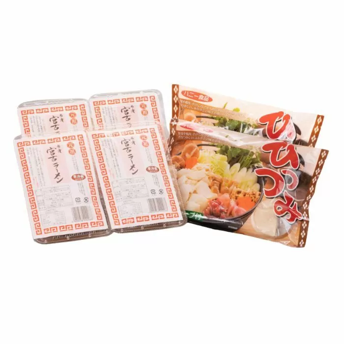 【宮古市】（郷土料理）（懐かしの味）ひっつみ2食入り2つと宮古ラーメン4食!計6パック8食セット