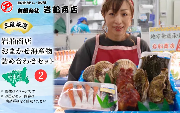 【三陸厳選】岩船商店おまかせ海産物詰め合わせセット（2）岩手県宮古市 海の幸 旬の魚 詰め合わせ