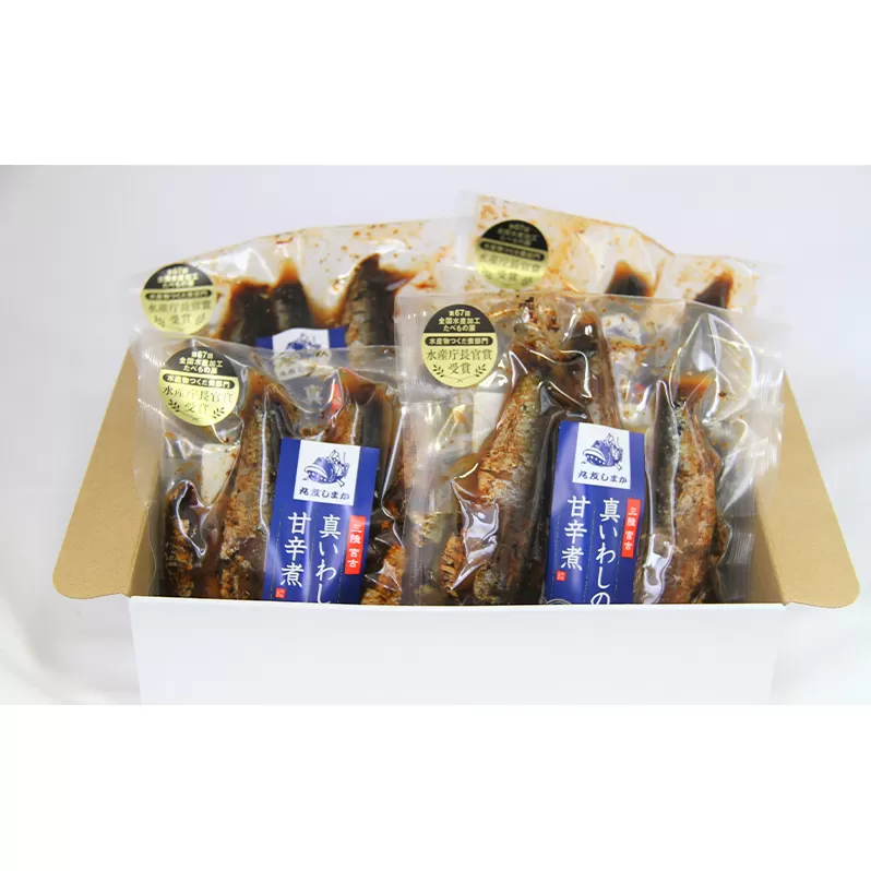 【宮古市】真いわしの甘辛煮(4個セット) 真イワシ 甘辛煮 三陸北部沖産 冷凍