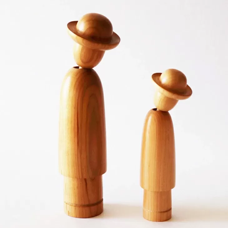 デクノボーこけし2本セット 【143】