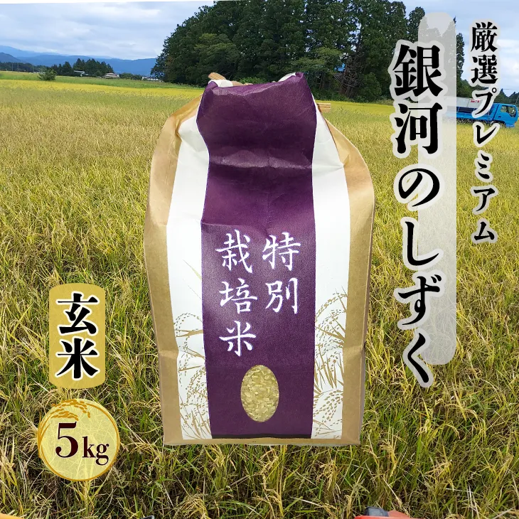 ＜令和8年産予約受付＞銀河のしずく厳選プレミアム 玄米5kg 【2232】