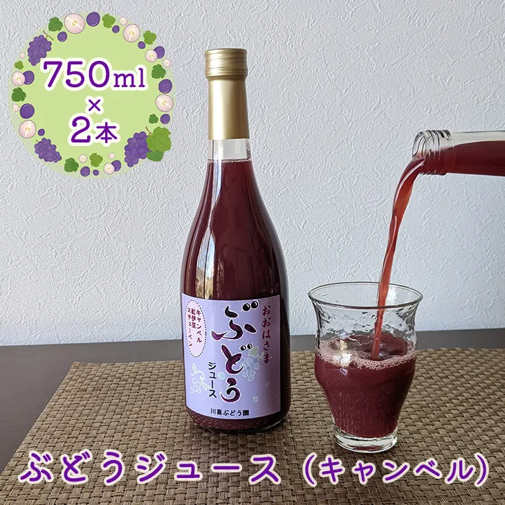 ぶどうジュース （キャンベル） 750ml×2本 【2490】