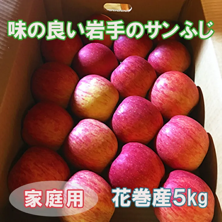 【ご家庭用】味の良い岩手のサンふじ！花巻産約5kg【予約受付】 【276】