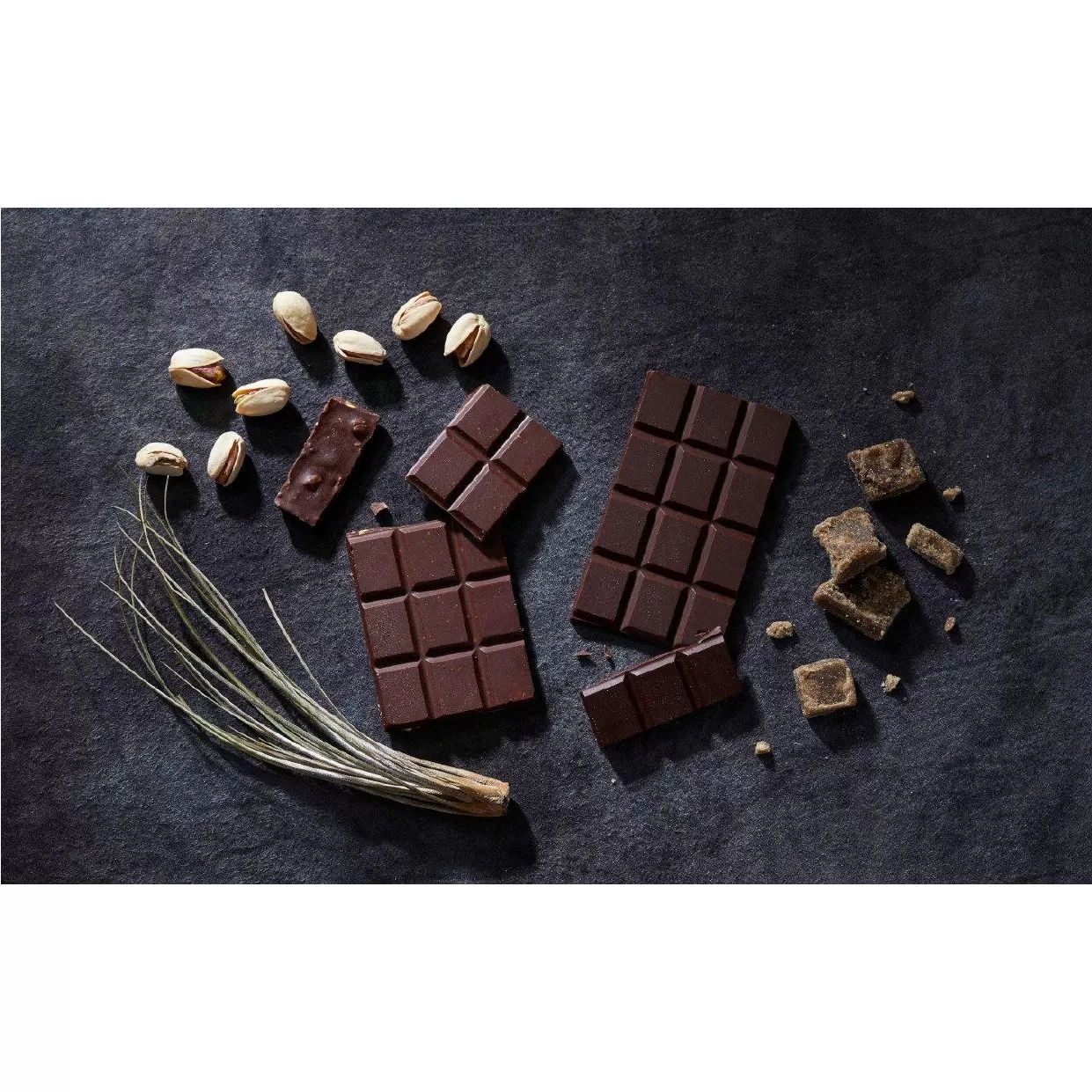 【薬剤師監修】 オーガニック チョコレート 2種セット 〈 黒糖 ・ ピスタチオ 〉 各1枚 【 チョコ お菓子 スイーツ 手作り 食べ比べ プレゼント 】