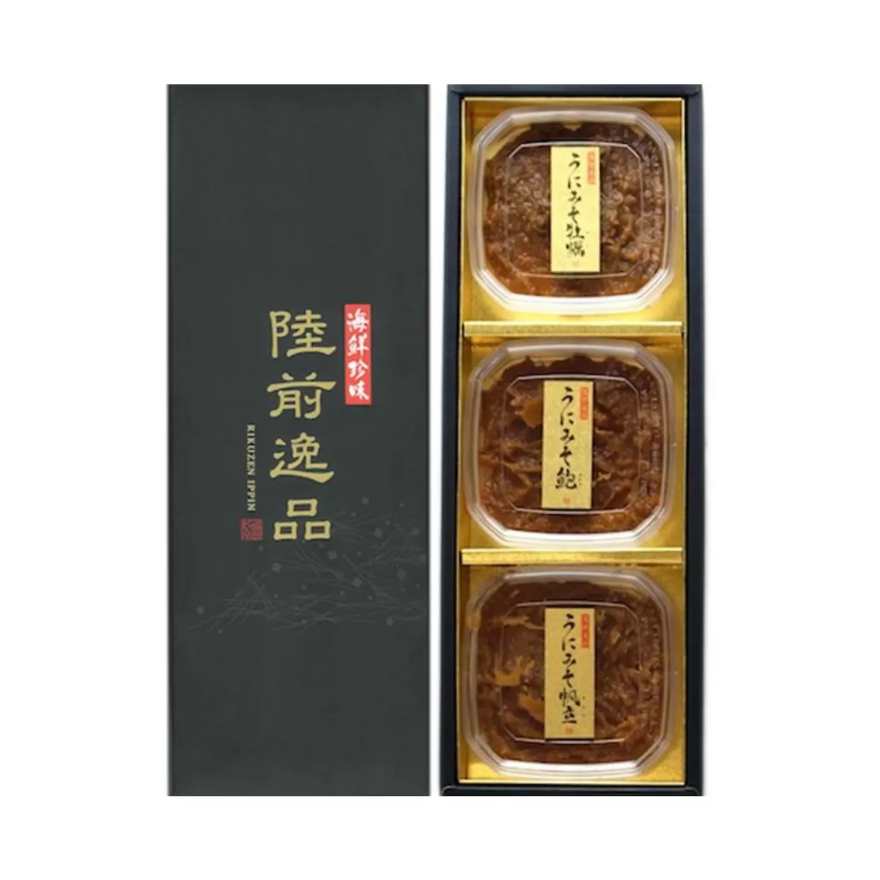 【陸前逸品】うに味噌 3種 食べ比べセット 〈 うにみそ牡蠣 / うにみそ鮑 / うにみそ帆立 〉 RT1087