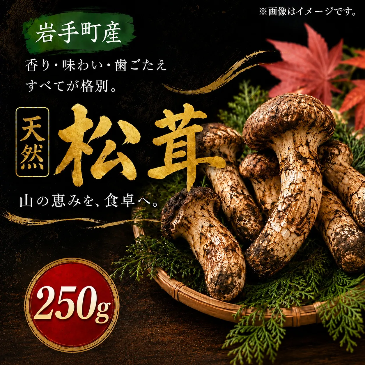 松茸 国産松茸 250g 天然松茸 国産天然松茸 岩手県産松茸 岩手町産松茸 まつたけ マツタケ 天然まつたけ 国産まつたけ 国産 天然 きのこ 秋の味覚 旬 山の幸 2026年発送 松茸ご飯 松茸ごはん まつたけご飯 焼き松茸 土瓶蒸し お吸い物 茶碗蒸し 天ぷら 炊き込みご飯 産地直送 新鮮 冷蔵 冷蔵配送 ギフト 贈り物 贈答 天然物 キノコ 産直 岩手 希少 芳醇な香り 食感