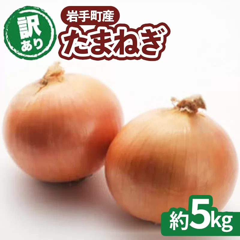 【訳アリ】岩手町産の旬野菜（たまねぎ）約5kg 玉ねぎ 玉葱 タマネギ オニオン 野菜 やさい 訳あり 家庭用 規格外 不揃い 産地直送 送料無料 岩手県 岩手町