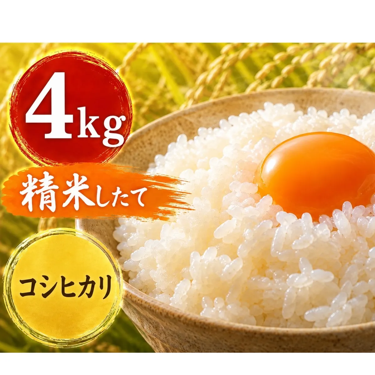 新米 令和8年産 ヨシ腐葉土米 コシヒカリ 精米4kg(4kg×1袋)
