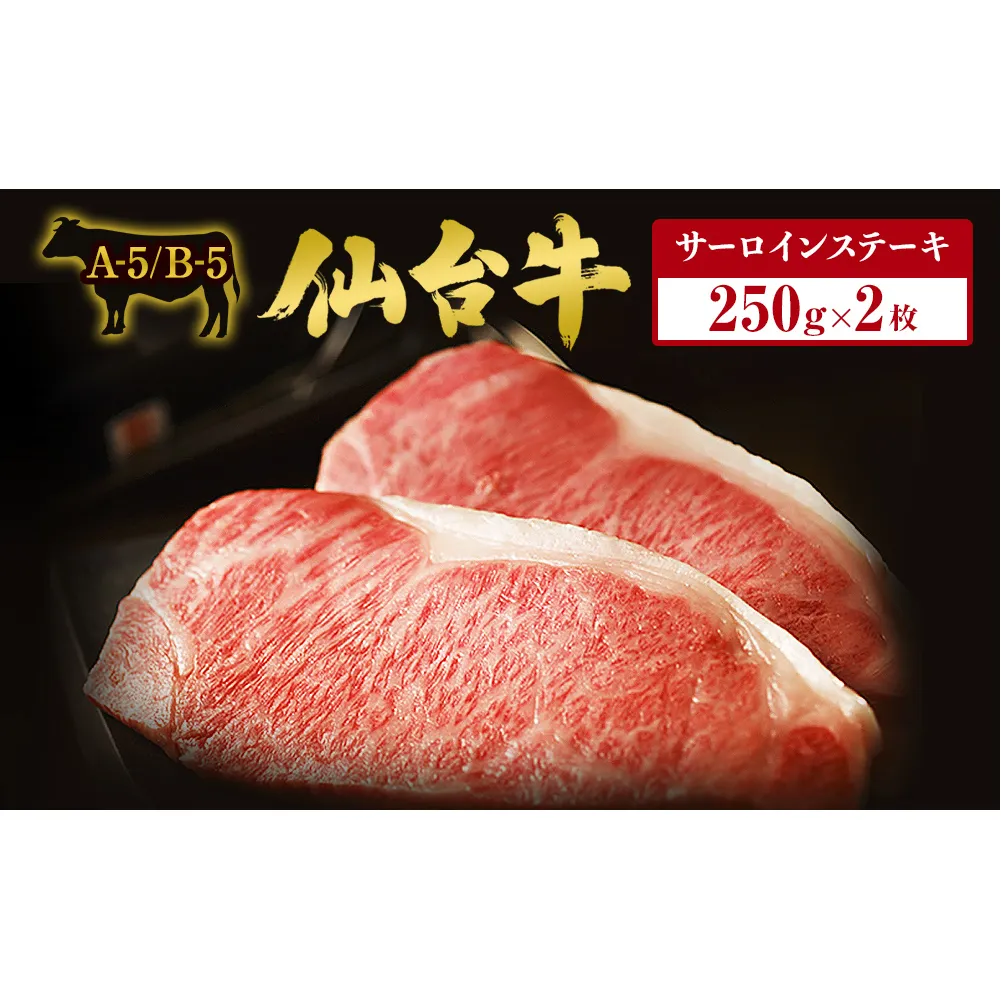 仙台牛サーロインステーキ 2枚×250g