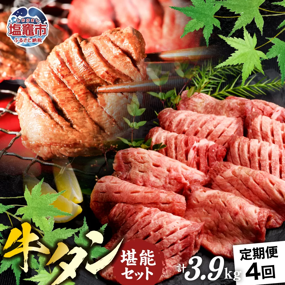 定期便 本場牛タン堪能贅沢セット（全4回）　 4975518